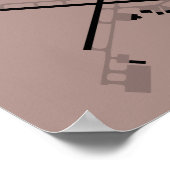 Affiche du diagramme de l'aéroport de Lehigh Valle (Coin)