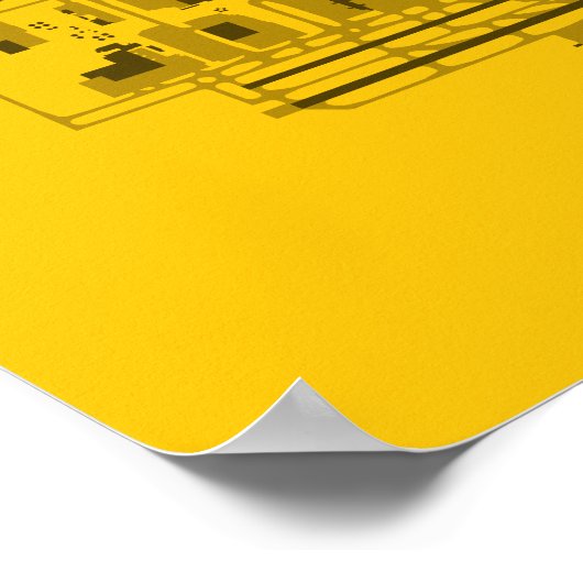 Affiche du diagramme de l'aéroport de Los Angeles  (Coin)