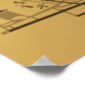 Affiche du diagramme de l'aéroport de Milwaukee (M (Coin)