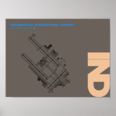 Affiche du diagramme de l'aéroport d'Indianapolis (Devant)