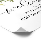 Affiche du dîner de répétition Eucalyptus Blush (Coin)