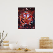 Affiche du Dragon Cosmique Pyrope (Cuisine)