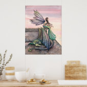 Affiche du dragon fée du crépuscule enchanté (Cuisine)
