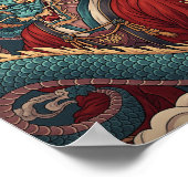 Affiche du dragon traditionnel chinois (Coin)