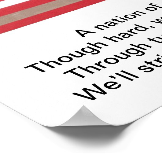 Affiche du drapeau (Coin)