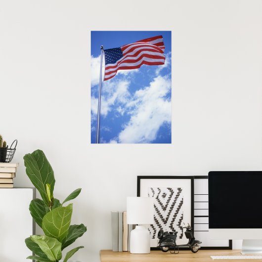 Affiche du drapeau américain (Bureau à domicile)