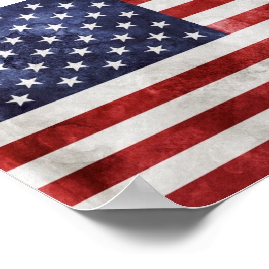 Affiche du drapeau américain (Coin)