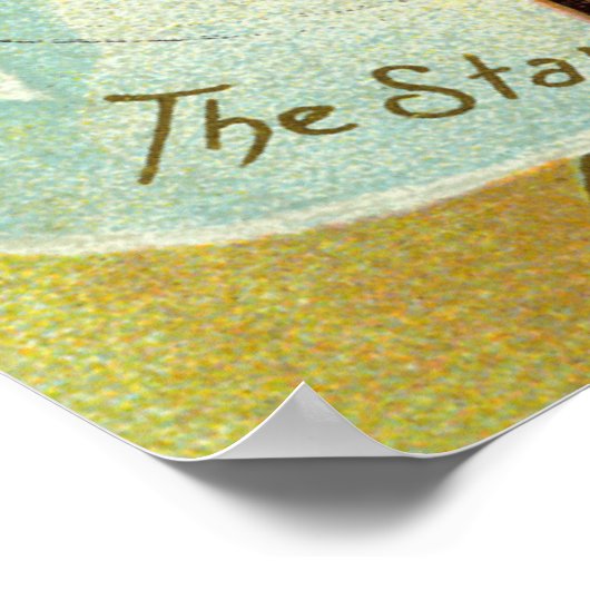 Affiche du drapeau américain de la bannière étoilé (Coin)