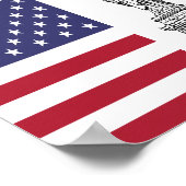 Affiche du drapeau américain de la Liberté (Coin)