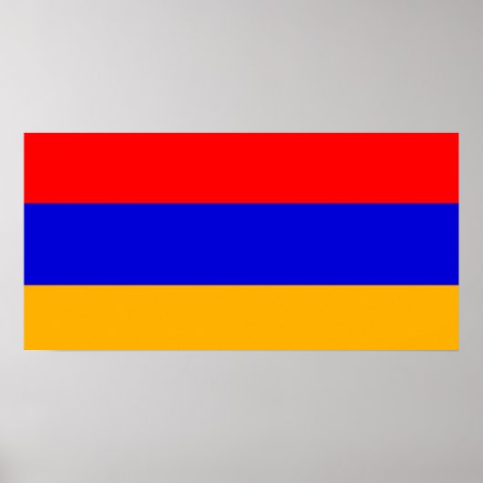 Affiche du drapeau arménien (Devant)