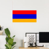 Affiche du drapeau arménien (Bureau à domicile)