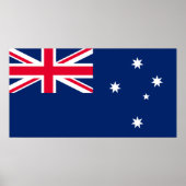 Affiche du drapeau australien (Devant)