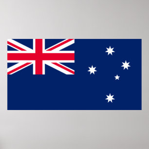 Affiche du drapeau australien