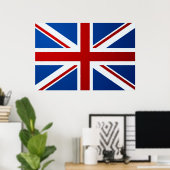 affiche du drapeau britannique (Bureau à domicile)
