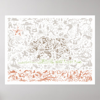 Affiche du drapeau californien