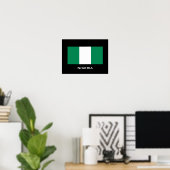 Affiche du drapeau classique du Nigeria (Bureau à domicile)