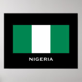 Affiche du drapeau classique du Nigeria (Devant)