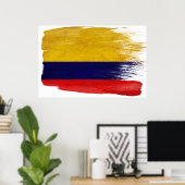 Affiche du drapeau colombien (Bureau à domicile)