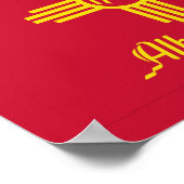 Affiche du drapeau d'Albuquerque, Nouveau-Mexique (Coin)