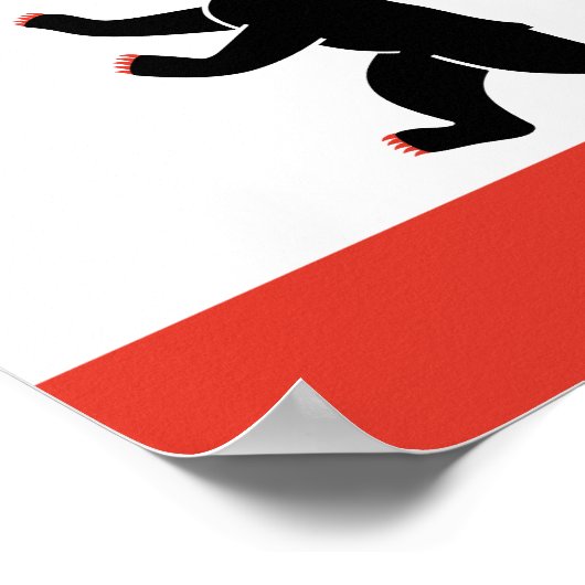 Affiche du drapeau de Berlin (Coin)