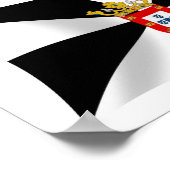 Affiche du drapeau de Ceuta Imprimer (Coin)