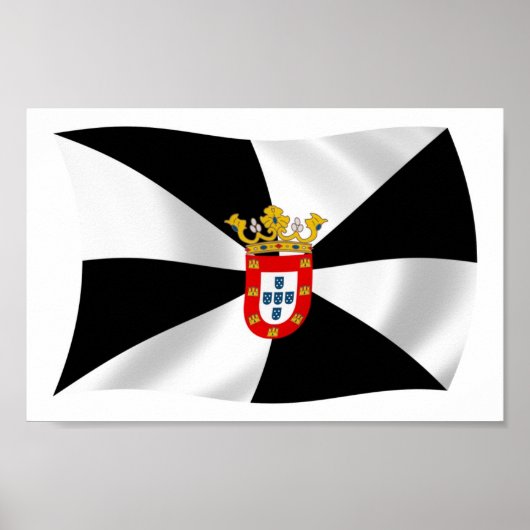Affiche du drapeau de Ceuta Imprimer (Devant)