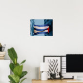 Affiche du drapeau de Cuba (Bureau à domicile)
