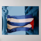 Affiche du drapeau de Cuba (Devant)