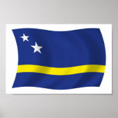 Affiche du drapeau de Curaçao (Devant)