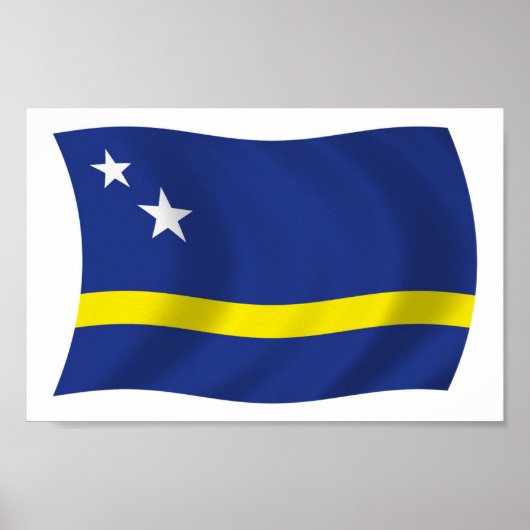 Affiche du drapeau de Curaçao (Devant)