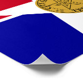 Affiche du drapeau de Dallas, Texas (Coin)