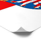 Affiche du drapeau de Hesse (Coin)