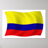 Affiche du drapeau de la Colombie (Devant)