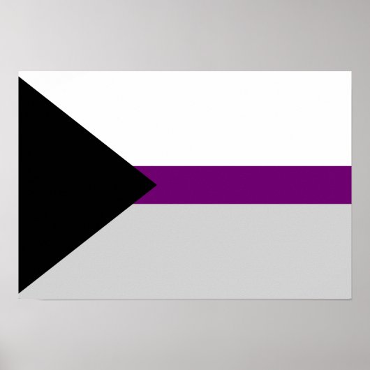 Affiche du drapeau de la désisexualité (Devant)