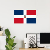 Affiche du drapeau de la Dominique (Bureau à domicile)