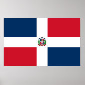 Affiche du drapeau de la Dominique (Devant)