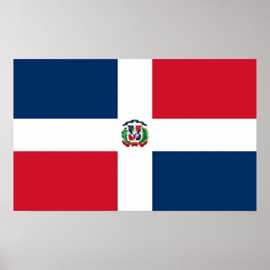 Affiche du drapeau de la Dominique (Devant)