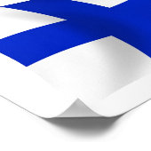 Affiche du drapeau de la Finlande (Coin)