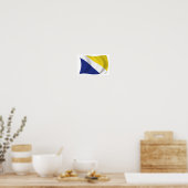 Affiche du drapeau de la Géorgie (Cuisine)