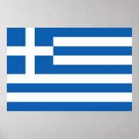 Affiche du drapeau de la Grèce