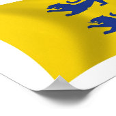 Affiche du drapeau de la minorité danoise du Schle (Coin)