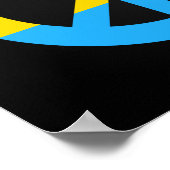 Affiche du drapeau de la paix (Coin)