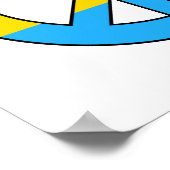 Affiche du drapeau de la paix (Coin)