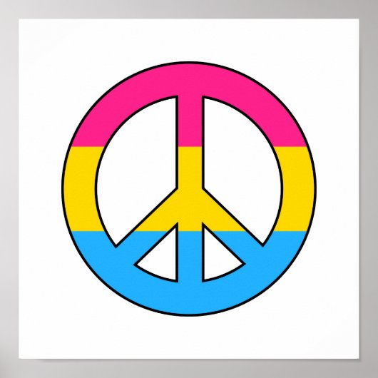 Affiche du drapeau de la paix (Devant)