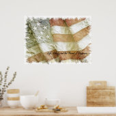 Affiche du drapeau de la poursuite du bonheur (Cuisine)