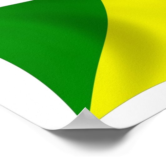 Affiche du drapeau de la République du Congo Impri (Coin)