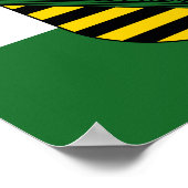 Affiche du drapeau de la Saxe (Coin)