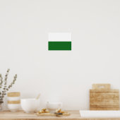 Affiche du drapeau de la Saxe (Cuisine)