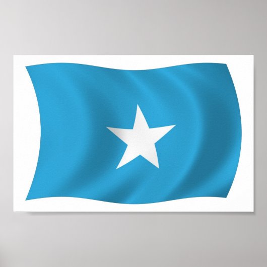 Affiche du drapeau de la Somalie (Devant)