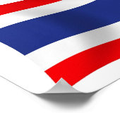 Affiche du drapeau de la Thaïlande (Coin)
